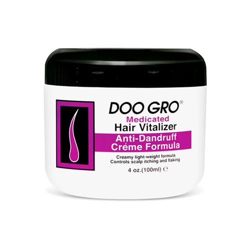 DOO GRO Medicated Hair Vitalizer Anti-Dandruff Creme Formula 4oz