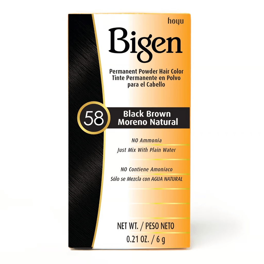 Bigen Permanent Powder Hair Color black brown